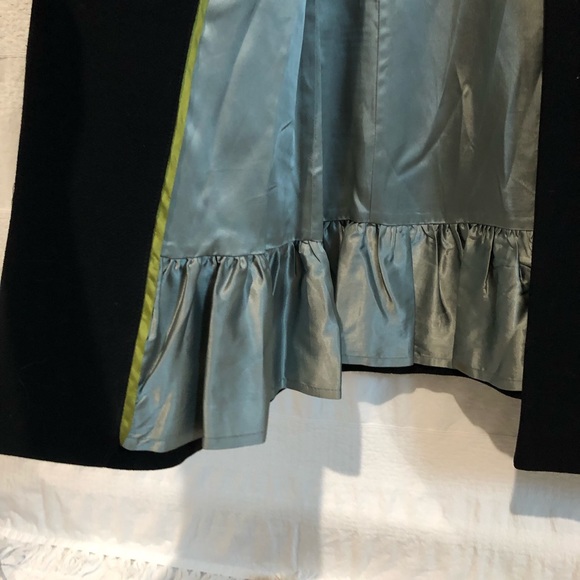 J. Crew wool long jacket, black, great condition - Picture 6 of 8